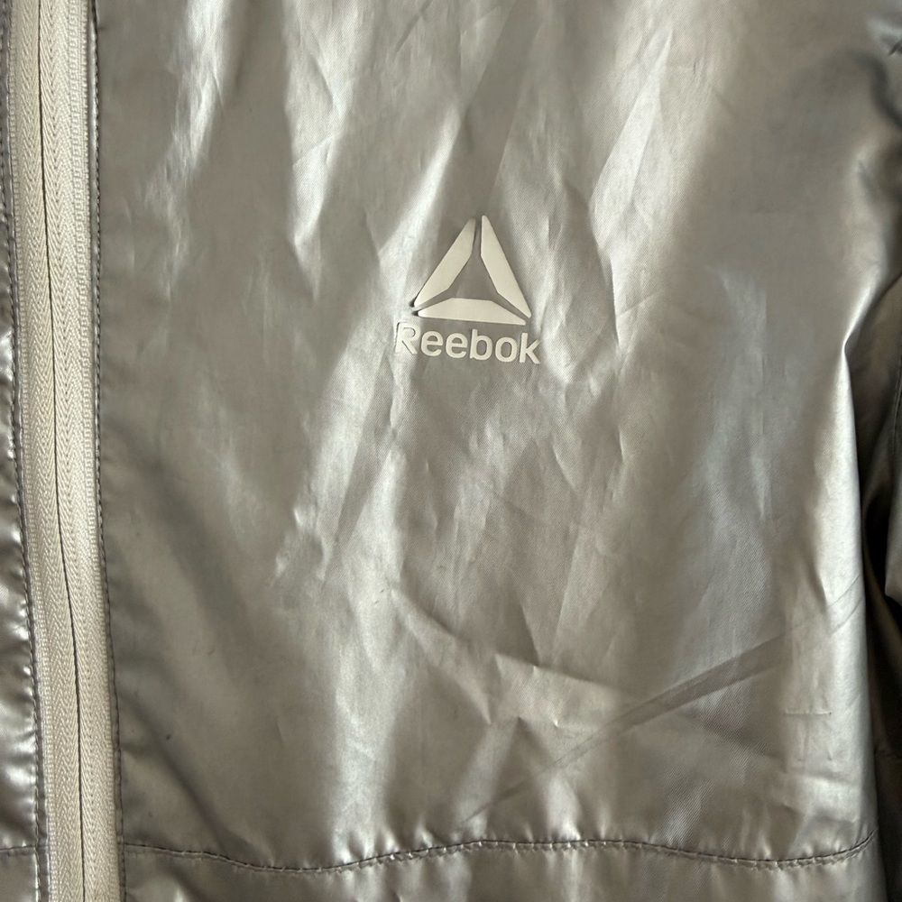 Reebok Metallic Silver Pullover Jacket - image 4